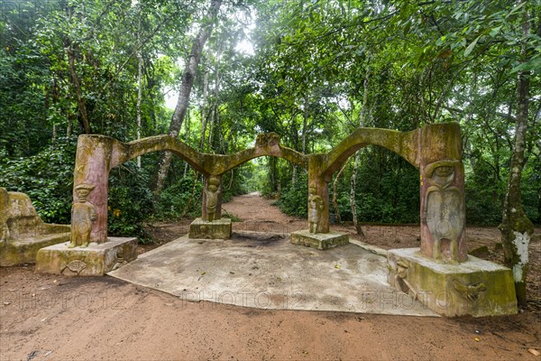 Voodoo scultpures in the Unesco site Osun-Osogbo Sacred Grove