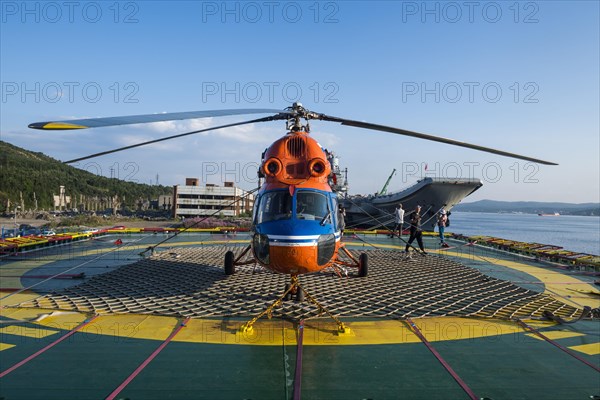 MiMIl 2 helicopter on the nuclear icebreaker '50 years of victory'