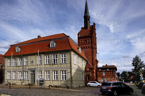 Old town of Doemitz with town hall