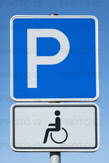 Sign disabled parking