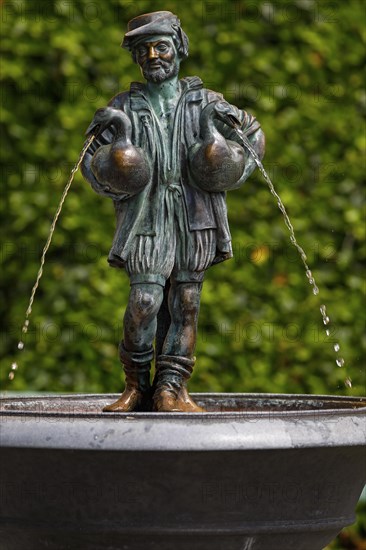 Goose-man fountain in the garden of Hohenschwangau Castle