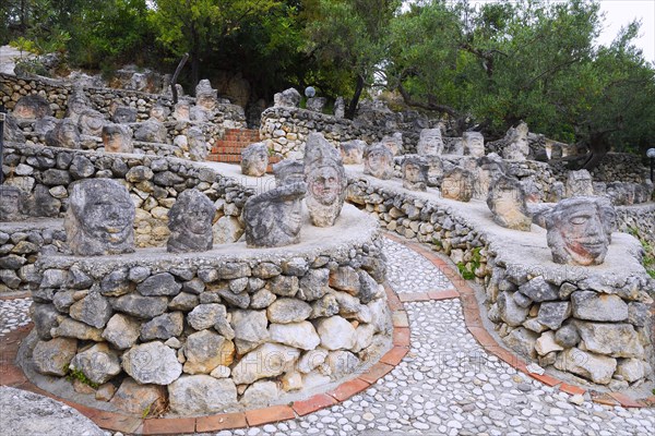 Thousands of sculpted figures by artist Filippo Bentivegna at Il Castello Incantato