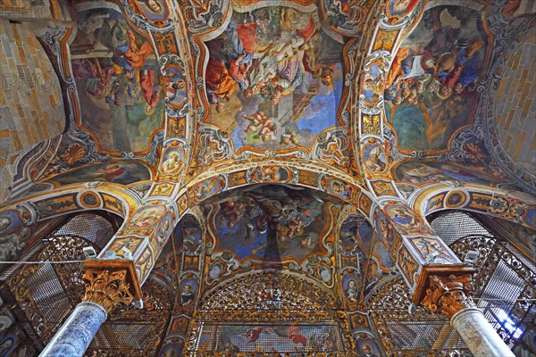 Magnificent ceiling paintings of the Chiesa di Santa Maria dell'Ammiraglio