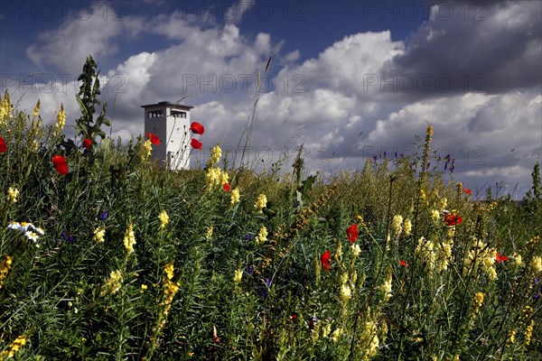 Observation tower of the border troops of the GDR