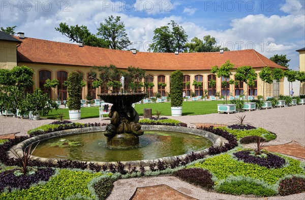 Dolphin Fountain and Orangery