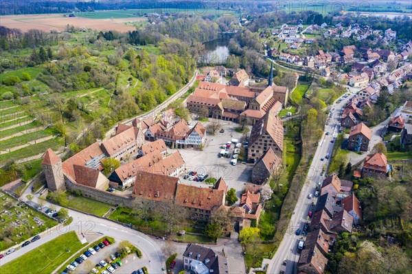 Aerial of the Unesco world heritage site Maulbronn Monastery