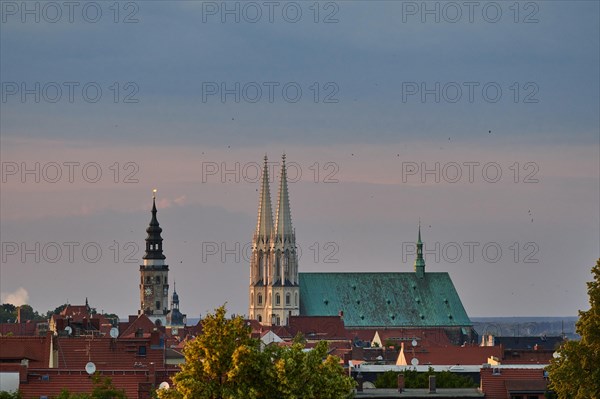 Parish church St. Peter and Paul and town hall tower