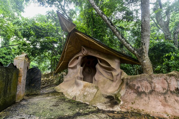 Voodoo scultpures in the Unesco site Osun-Osogbo Sacred Grove