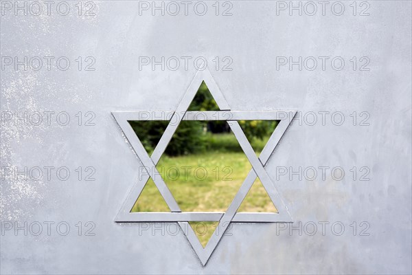 Metal gate with Star of David