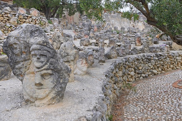 Thousands of sculpted figures by artist Filippo Bentivegna at Il Castello Incantato