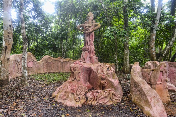 Voodoo scultpures in the Unesco site Osun-Osogbo Sacred Grove