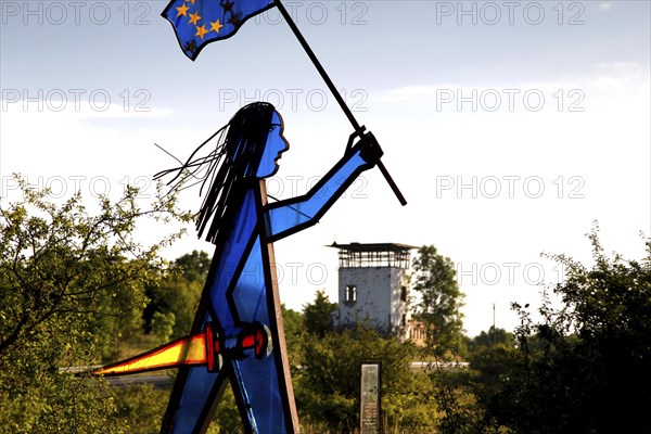 German Unity Sculpture Park at the former Henneberg-Eussenhausen border crossing