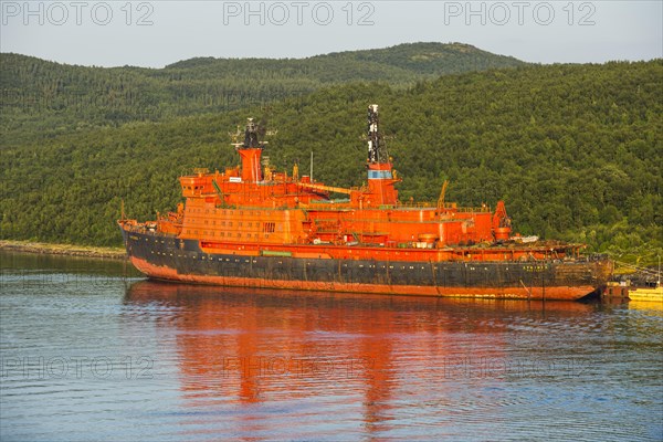 Atomic ice breaker in the harbour of Murmansk