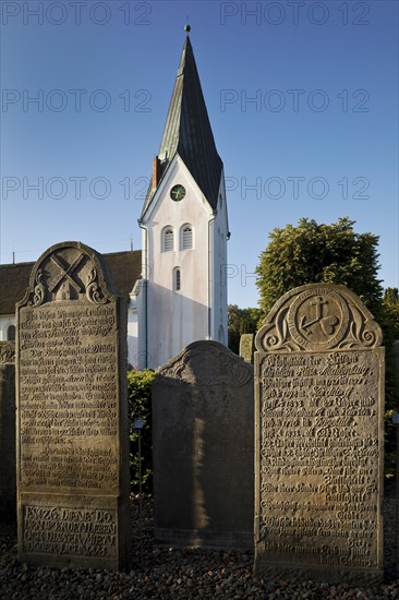 Talking gravestones at the cemetery in front of St. Clemens church