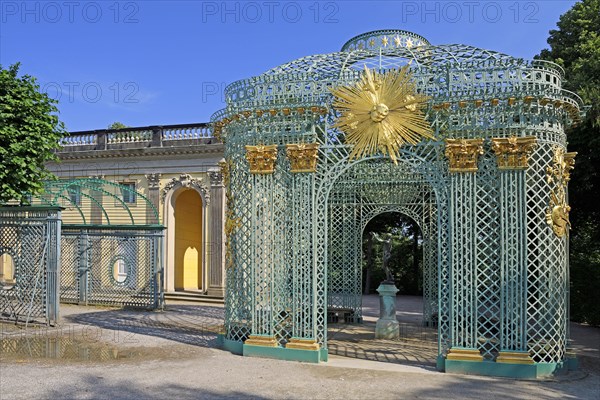 Eastern lattice pavilion at Sanssouci Palace