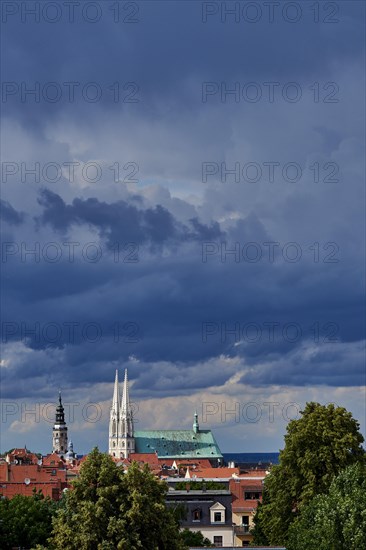 Parish church St. Peter and Paul and town hall tower