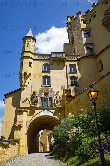 Archway entrance Hohenschwangau Castle