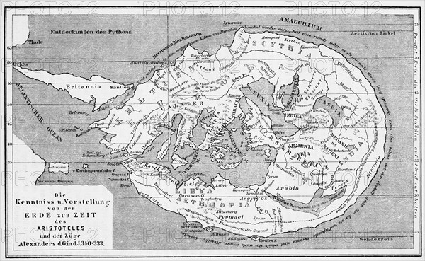 Knowledge and conception of the earth at the time of Aristotle