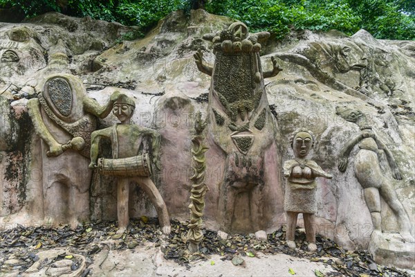 Voodoo scultpures in the Unesco site Osun-Osogbo Sacred Grove