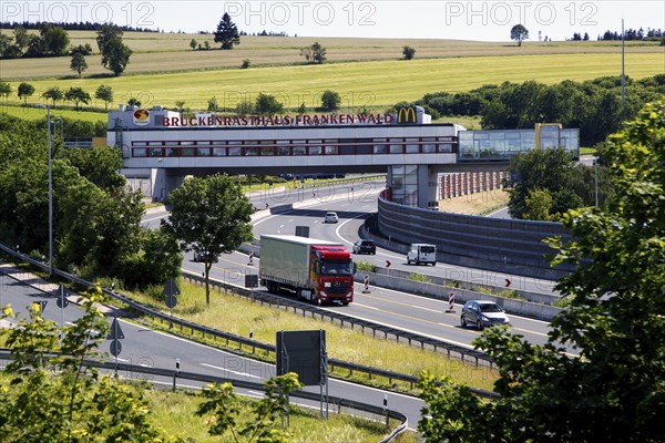 Frankenwald bridge rest area