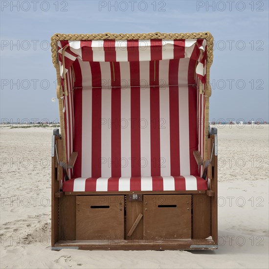 Beach chair at the beach