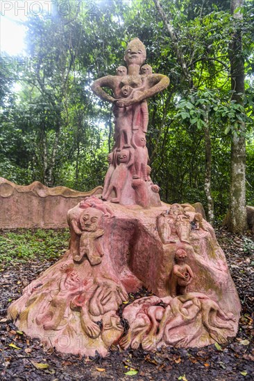 Voodoo scultpures in the Unesco site Osun-Osogbo Sacred Grove