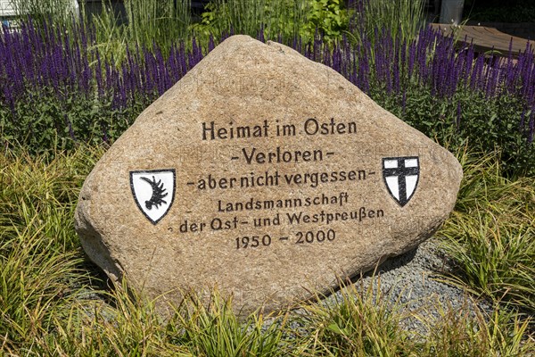 Memorial stone for East Prussia and West Prussia