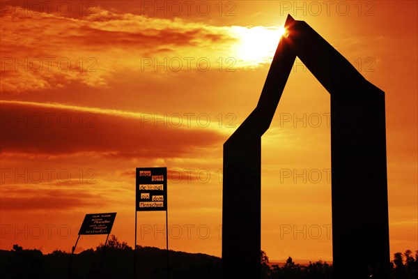 German Unity Sculpture Park at the former Henneberg-Eussenhausen border crossing