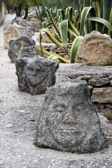 Thousands of sculpted figures by artist Filippo Bentivegna at Il Castello Incantato