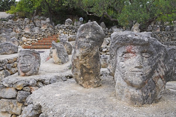 Thousands of sculpted figures by artist Filippo Bentivegna at Il Castello Incantato