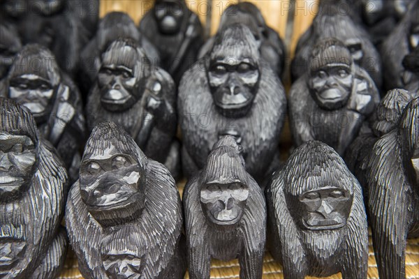 Gorillas as souvenir for sale in the Virunga National Park