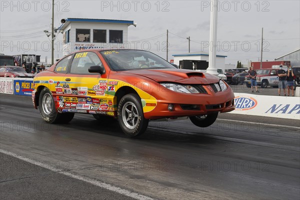 Jump start of a race car