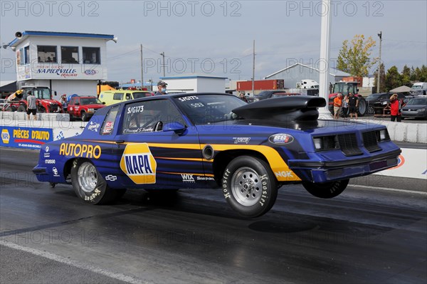 Jump start of a race car