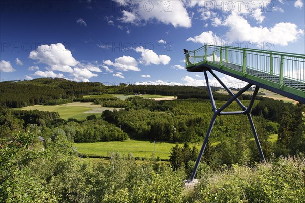 Viewing platform in the Saale valley