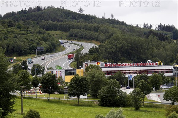 Frankenwald bridge rest area