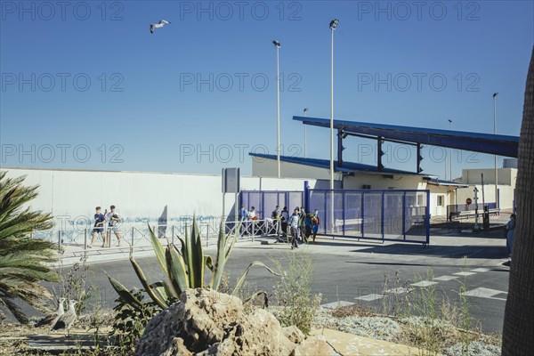 Border crossing between Spain and Morocco El Tarajal