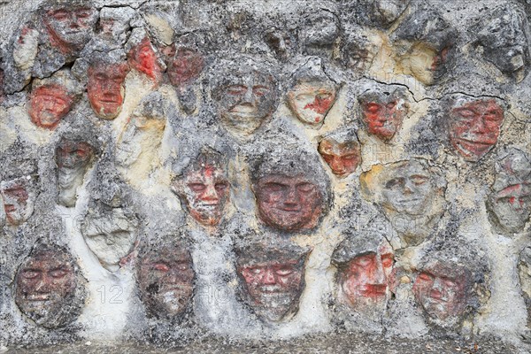 Thousands of sculpted figures by artist Filippo Bentivegna at Il Castello Incantato