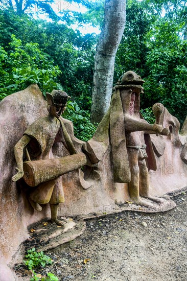 Voodoo scultpures in the Unesco site Osun-Osogbo Sacred Grove