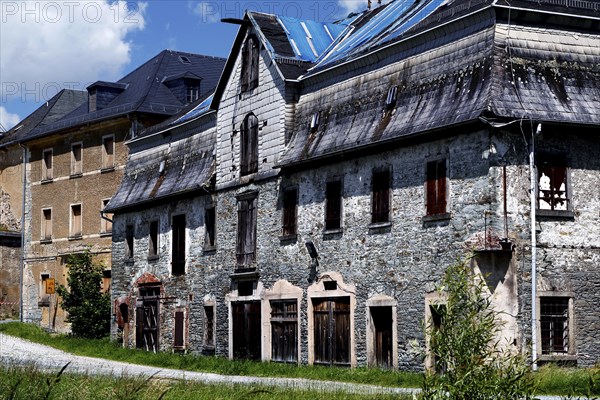 Abandoned building of old leather factory