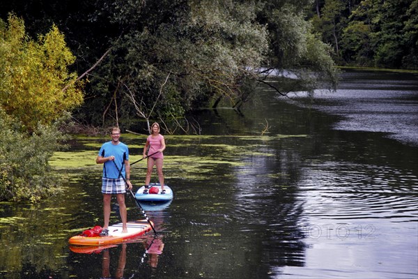 Stand-Up Paddler on the Wakenitz