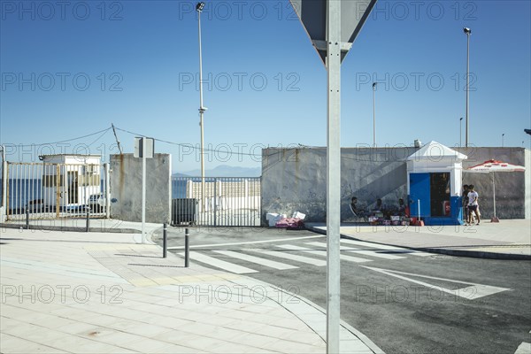 Border crossing between Spain and Morocco El Tarajal