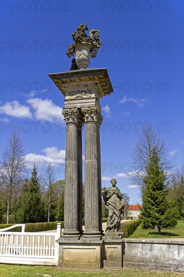 Column and statue