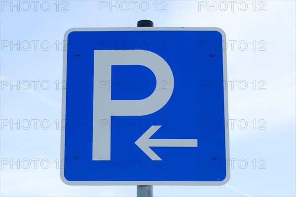 Traffic sign parking lot