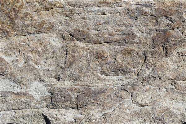 Stone pattern in a dry riverbed