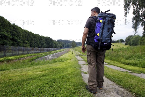 Man with backpack