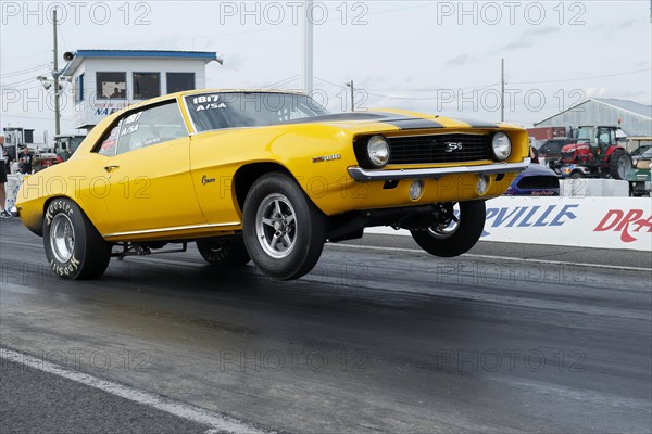 Jump start of a race car