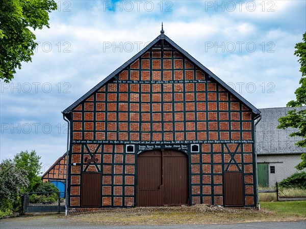 Half-timbered house in the Rundlingsdorf Gistenbeck