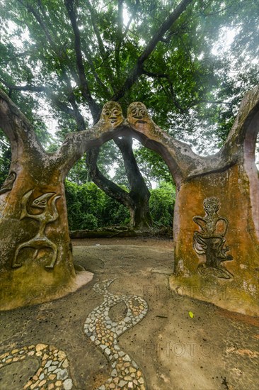 Voodoo scultpures in the Unesco site Osun-Osogbo Sacred Grove