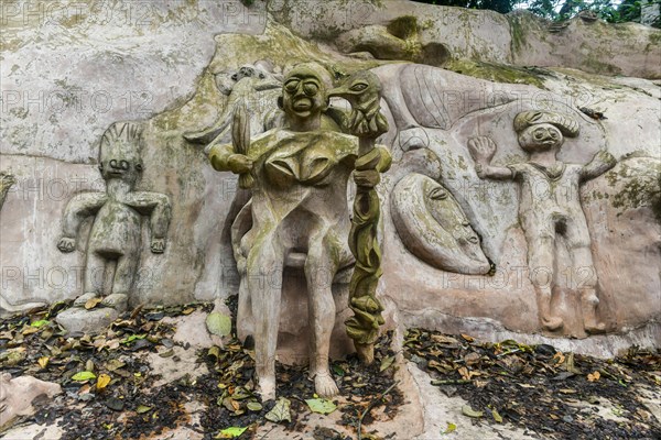 Voodoo scultpures in the Unesco site Osun-Osogbo Sacred Grove