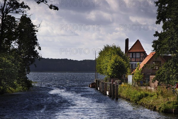 Mouth of the Wakenitz into the Ratzeburger See